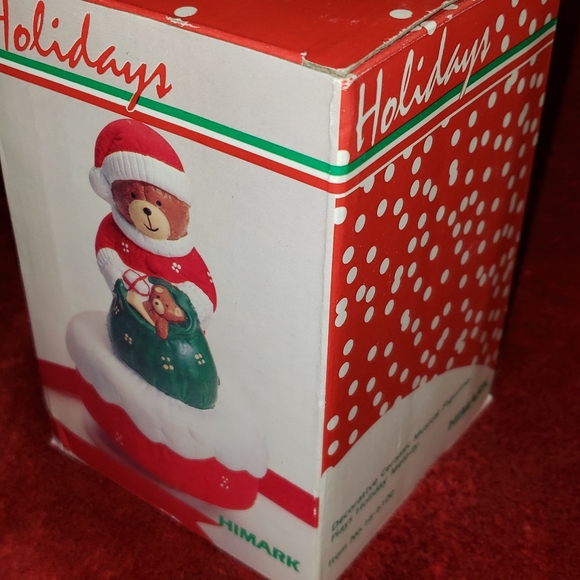 Holiday Musical Ceramic Bear Figurine - Picture 9 of 9